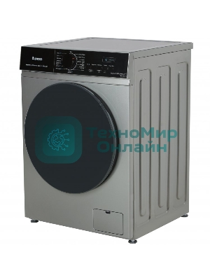 Cтиральная машина Бирюса WM-SN1014/15 M металлик, загрузка фронтальная 10.5 кг, 1400 об/мин, класс: А+++