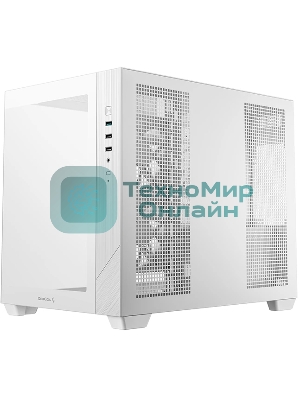 Компьютерный корпус Deepcool CG330 3F WH без БП, боковое окно (панорама), 3x120мм ARGB PWM вентилятора, белый, mATX (R-CG330-BKNGM3-G)