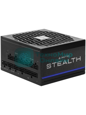 Блок питания Chieftec Stealth SPX-1000-FC (ATX 3.1, 1000W, 80 PLUS PLATINUM, Active PFC, 135mm fan, Gen5 PCIe, Full Cable Management) Retail