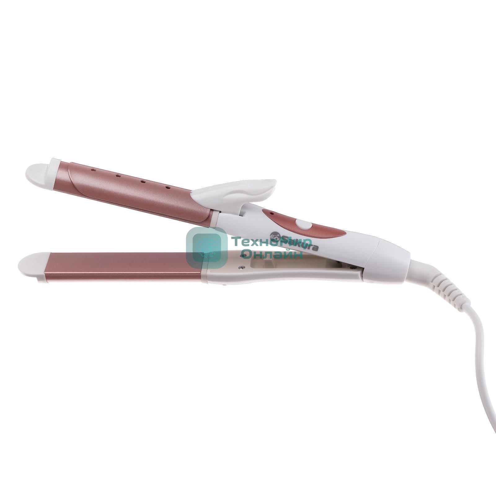 Мультистайлер Sakura SA-4412WG белый, 25 мм, 190 °C, 1 режим