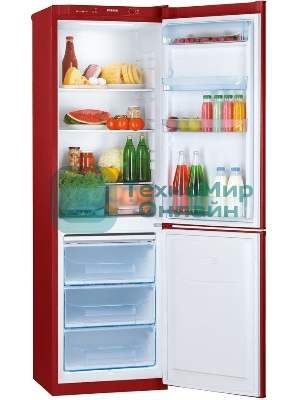 Холодильник Pozis RD-149 рубиновый двухкамерный 240/130 л морозилка снизу