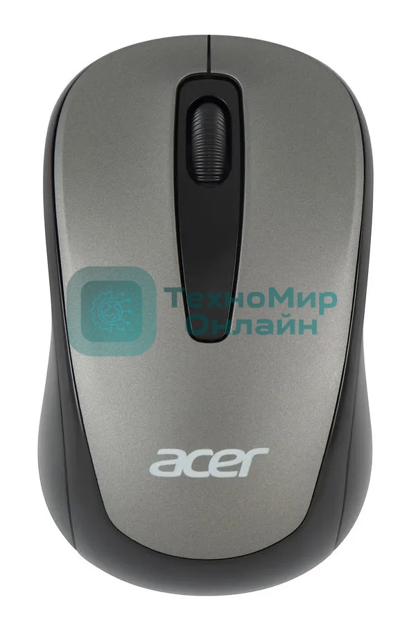 Мышь беспроводная Acer OMR134 серый, 1000 dpi, радиоканал, USB, кнопки - 3