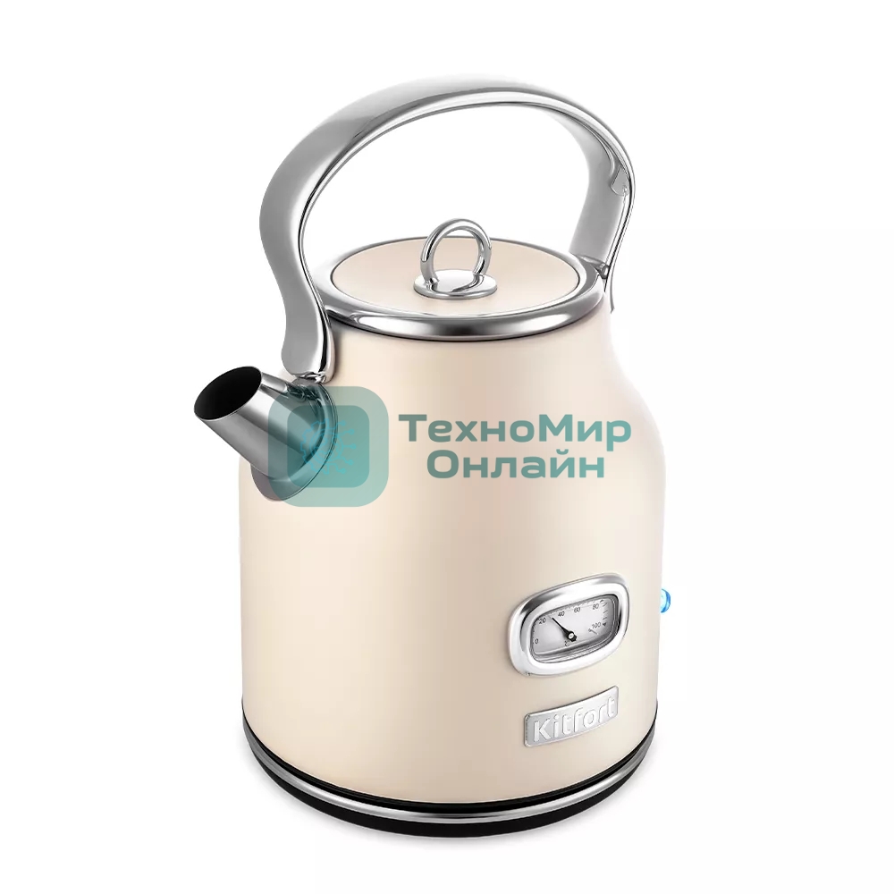 Чайник электрический Kitfort КТ-6150-1 1.7л. 2200Вт бежевый
