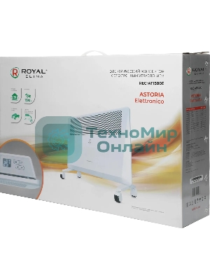 Конвектор Royal Clima Astoria Elettronico REC-AT1500E белый, 1500 Вт, 20 м2, термостат, дисплей