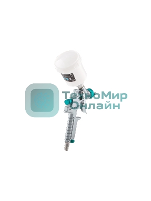 Краскопульт пневматический Stels ag 810 hvlp 57361 гравитационный сопло 0.8мм и 1мм