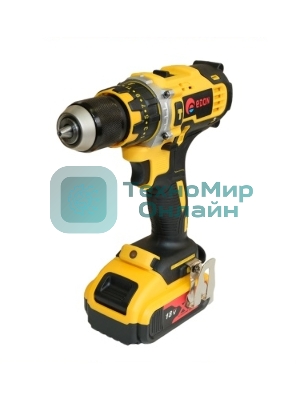 Дрель-шуруповерт Edon AD-18М, 18 В, 2 Ач, 30 Нм, щеточный