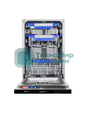 Посудомоечная машина Maunfeld MLP45230 Light Beam, белый, 44.8 см, 10 компл., 47 дБ, класс A++