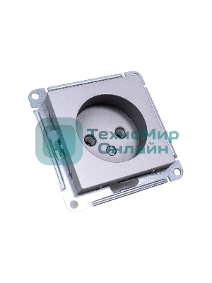 Механизм розетки 1-м СП AtlasDesign 16А IP20 без заземл. сталь SchE ATN000941