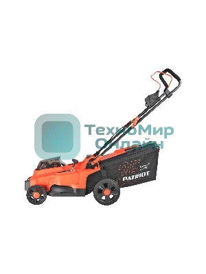 Газонокосилка аккумуляторная PATRIOT CM 440 2*21В UES, без акб и зу, бесщеточ, 37см, трав 35л пласт+мульчирование, центр. подъем 6 уровней (25-75), пласт дека