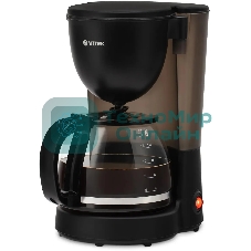 Кофеварка капельная Vitek VT-1500(MC) черный, исп. кофе - молотый, 1.25 л, 600 Вт