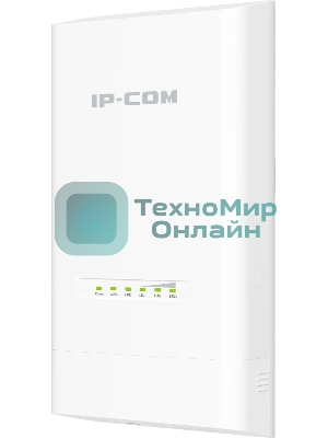 Наружная точка доступа IP-COM CPE12, 5 ГГц, до 867 Мбит/с, IP65, 1х12dbi, PoE, 2х1 Гбит/с, молниезащита 6000В