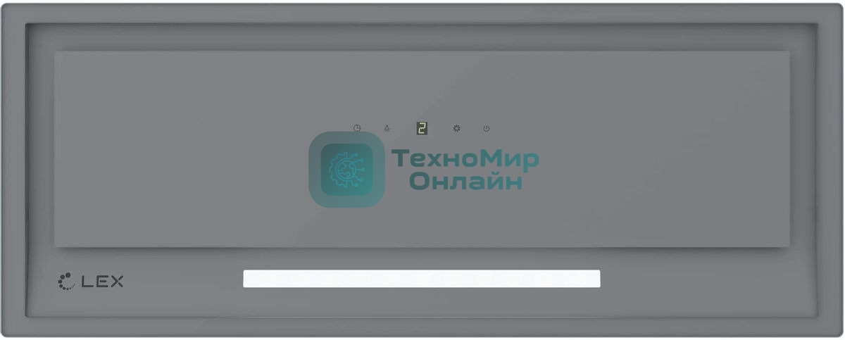 Вытяжка встраиваемая LEX Hyper 600 GS Inverter GR серый управление: сенсорное (1 мотор)