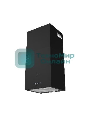 Вытяжка островная LEX Mono 400 черная, 40 см, 850 куб. м/ч, 50 дБ