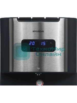 Кулер для воды Hyundai AquaTouch UV H-WD7615E, нижняя загрузка, нагрев 90 °С, охлаждение 10 °С, графитовый