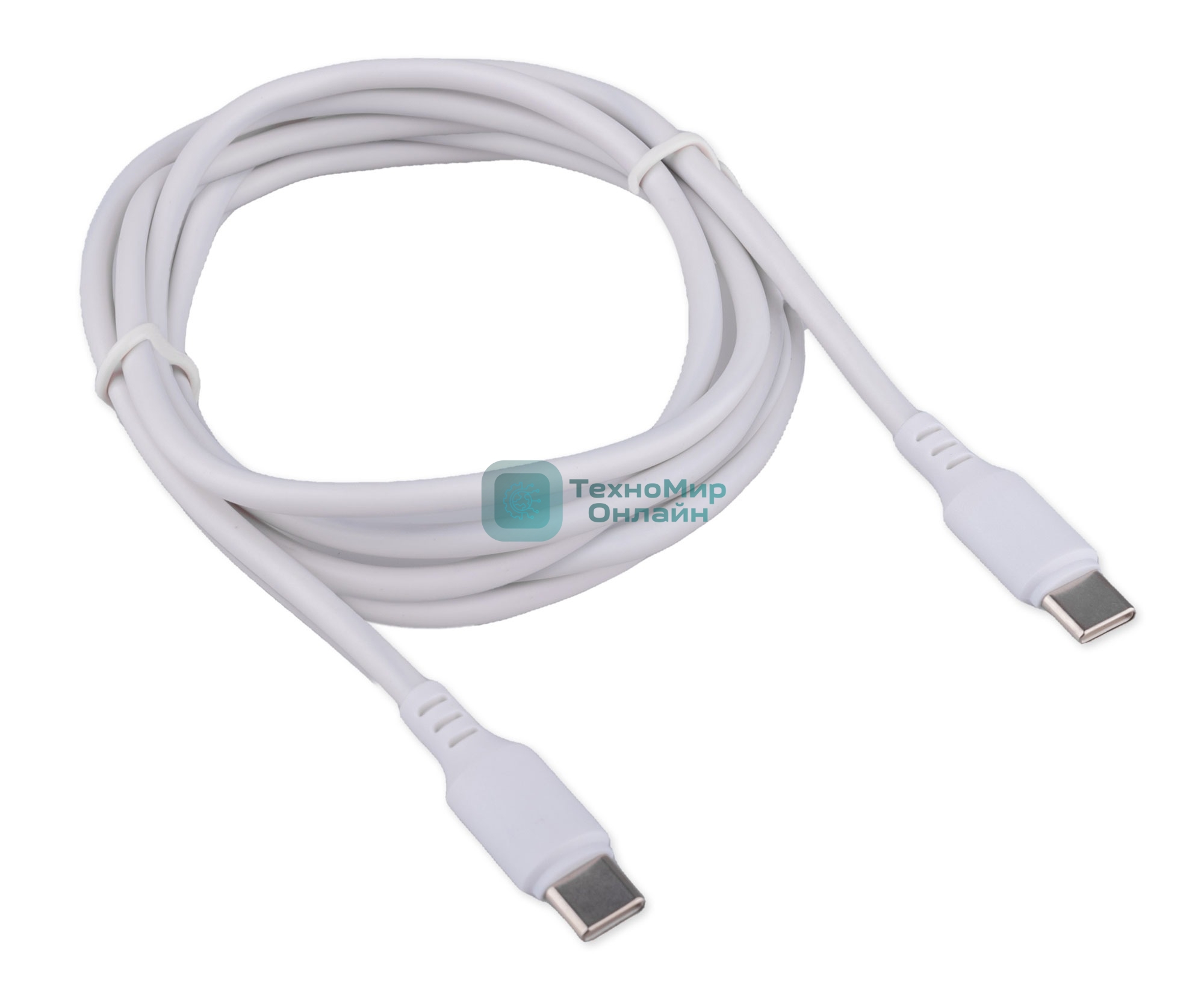 Кабель USB2.0 Cablexpert CC-USB2-CMCM-100-1.8M-W, Type-C/Type-C, 5A, 100Вт, PD/QC3.0, медь, 1.8м, белый, пакет
