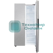 Холодильник Centek CT-1757 NF нержавеющая сталь двухкамерный 271/189л морозилка сбоку, No Frost, Side by Side