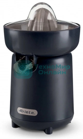 Соковыжималка Ariete 00C041700AR0 темно-серый/чёрный, цитрусовая, 40 Вт, 500 мл, механическое