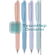 Ручка гелевая автоматическая Deli EG157-BL ассорти, d=0.5мм, синие чернила, резиновая манжета