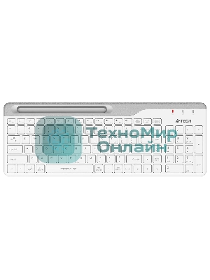 Клавиатура беспроводная A4Tech Fstyler FBK25, USB, Bluetooth/Радиоканал, белый/серый