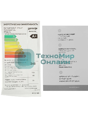 Холодильник Gorenje RK4181PW4 белый двухкамерный 198/66л морозилка снизу, капельная система