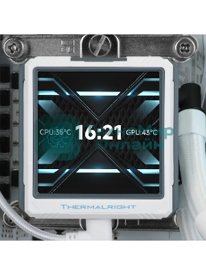 Водяное охлаждение для процессора Water Cooling System Thermalright Frozen Warframe 360 Ultra White Argb (360мм, White, ARGb/Fans: 3x120мм, 70.84CFM, 29.8dBA, 2000RPM/Pump height 60мм, 23dBA, 3000RPM, Rad thickness 27mm/S: 1200, 1700, 1851, 2011, 2066, 115X, AM5, AM4)