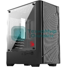 Корпус Bloody CC-124-BK, Mini-Tower, чёрный
