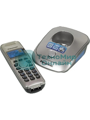 Телефон Panasonic KX-TG2511RUN (платиновый) АОН, Caller ID,спикерфон на трубке,переход в Эко режим одним нажатием