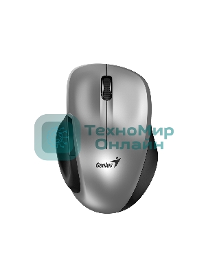 Мышь беспроводная Genius Ergo 8200S серебристый, 1200 dpi, радиоканал, USB, кнопки - 5