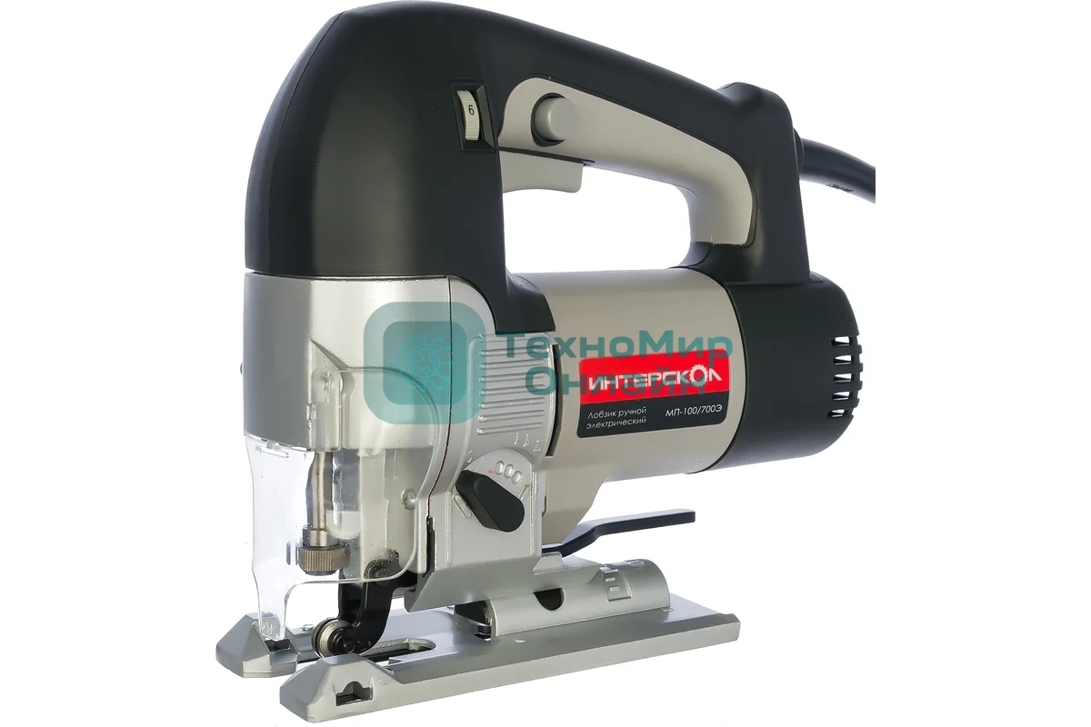 Лобзик электрический ИНТЕРСКОЛ МП-100/700Э, 700Вт,3000о/м,ход 26мм,3 кг 15.1.1.11