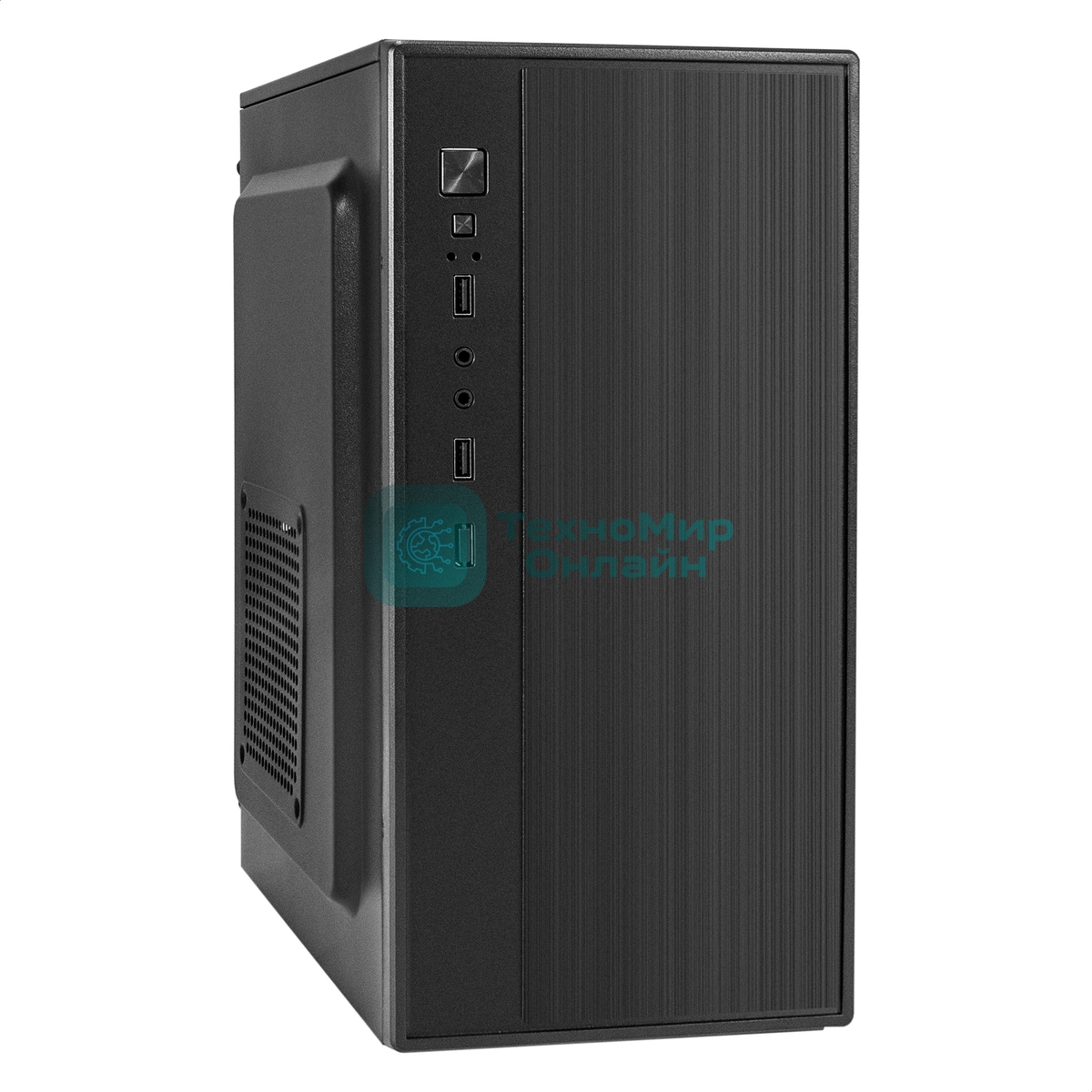 Компьютерный корпус Minitower ExeGate BAA-408-AAA400 (mATX, БП AAA400 с вент. 8см, 2хUSB, HD Audio, черный)