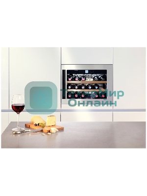 Встраиваемый винный шкаф Liebherr WKEes 553-26 001, нержавеющая сталь