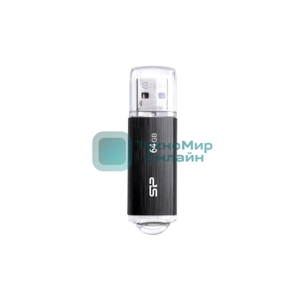 Флешка USB Silicon Power R/W 64Gb Ultima U02 SP064GbUF2U02V1K USB 2.0 черный