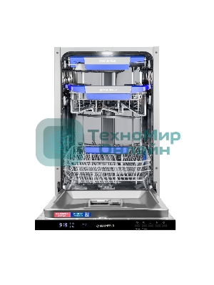 Посудомоечная машина Maunfeld MLP45230 Light Beam, белый, 44.8 см, 10 компл., 47 дБ, класс A++