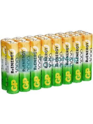 Аккумулятор GP 100AAAHCRGY-B AAA NiMH 1000mAh (16шт) спайка