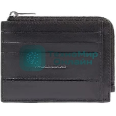 Картхолдер Piquadro Philip PP4822W136R/N черный, натуральная кожа
