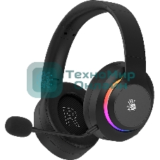 Гарнитура Bloody GR520 чёрный, беспроводная + проводная, радиоканал, до 40 ч, подсветка