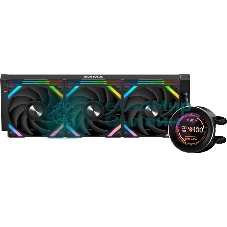 Водяное охлаждение для процессора SAMA Q60 Black (360мм, LED temp., черный, ARGb/Fans: 3x120мм, 86CFM, 30dBA, 2600RPM/Pump height 64мм, 30dBA, 2800RPM, Rad thickness 27мм/S: 1851, 1700, 1200, 20XX, 115X, AM5, AM4)