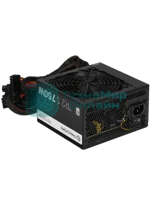 Блок питания Thermaltake ATX TR2 S, 750Вт, 80 PLUS WHITE, 120мм, черный