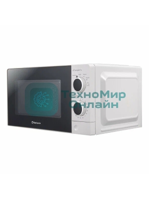 Микроволновая печь Sakura SA-7055W белый, 20 л, 700 Вт, переключатели - поворотный механизм