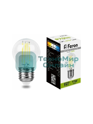 Лампа светодиодная Feron LB-511 11W 230V E27 4000K прозрачная