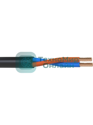 Кабель акустический 300 м, 16 AWG ССА, 1,5 мм2, диаметр 8мм, омедненный алюминий, 30 x 0.25 мм, черный, бухта