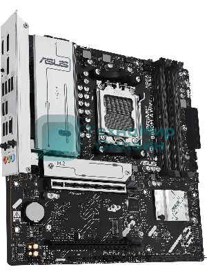 Материнская плата ASUS PRIME B850M-A WIFI, AM5, AMD B850, 4xDDR5, 4xSATA, 3xM.2, 1xPCIe 5.0 x16, 1xPCIe 4.0 x16, 1xHDMI, 2xDP, 1x2.5Gb LAN, Wi-Fi 6E, Bluetooth 5.3, 2xUSB-A 10Gbps, 2xUSB-A 5Gbps, 4xUSB-A 2.0, 3x3.5 мм, 7.1, mATX