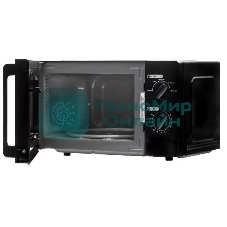 Микроволновая печь Horizont HSM201B черный чароит, 20 л, 700 Вт, переключатели - поворотный механизм