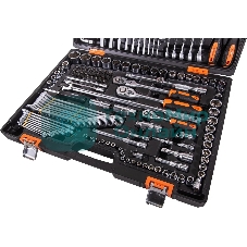 Набор инструментов ВИХРЬ 1/2, 1/4, CrV, в кейсе 142 предмета 73/6/7/13