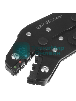 Клещи для обжима изолир. наконечников Denzel НКИ и НВИ, разъемов РПИ, гильз ГСИ, 0,5 - 2,5 мм2