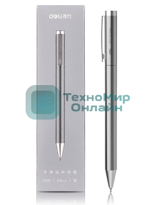 Ручка гелевая автоматическая Deli S99 ассорти, d=0.5мм, черные чернила (1шт)