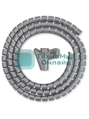 Кабельный органайзер Buro Spiral Hose 15x1500мм Silver