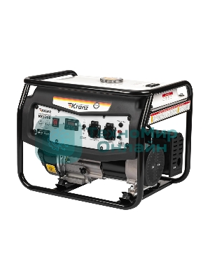 Электрогенератор бензиновый Kranz KR3300, 3.3 кВт, 94.1 дБ, 48 кг