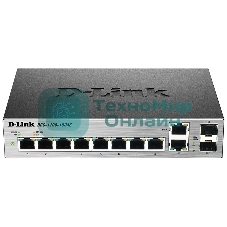 Коммутатор D-Link DGS-1100-10/ME/A2A, 8×1 Гбит/с + 2×1 Гбит/с Combo, настраиваемый