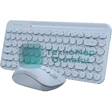 Комплект клавиатура+мышь A4Tech FStyler FG3200 Air Blue беспроводной, USB, 2000 DPI, голубой